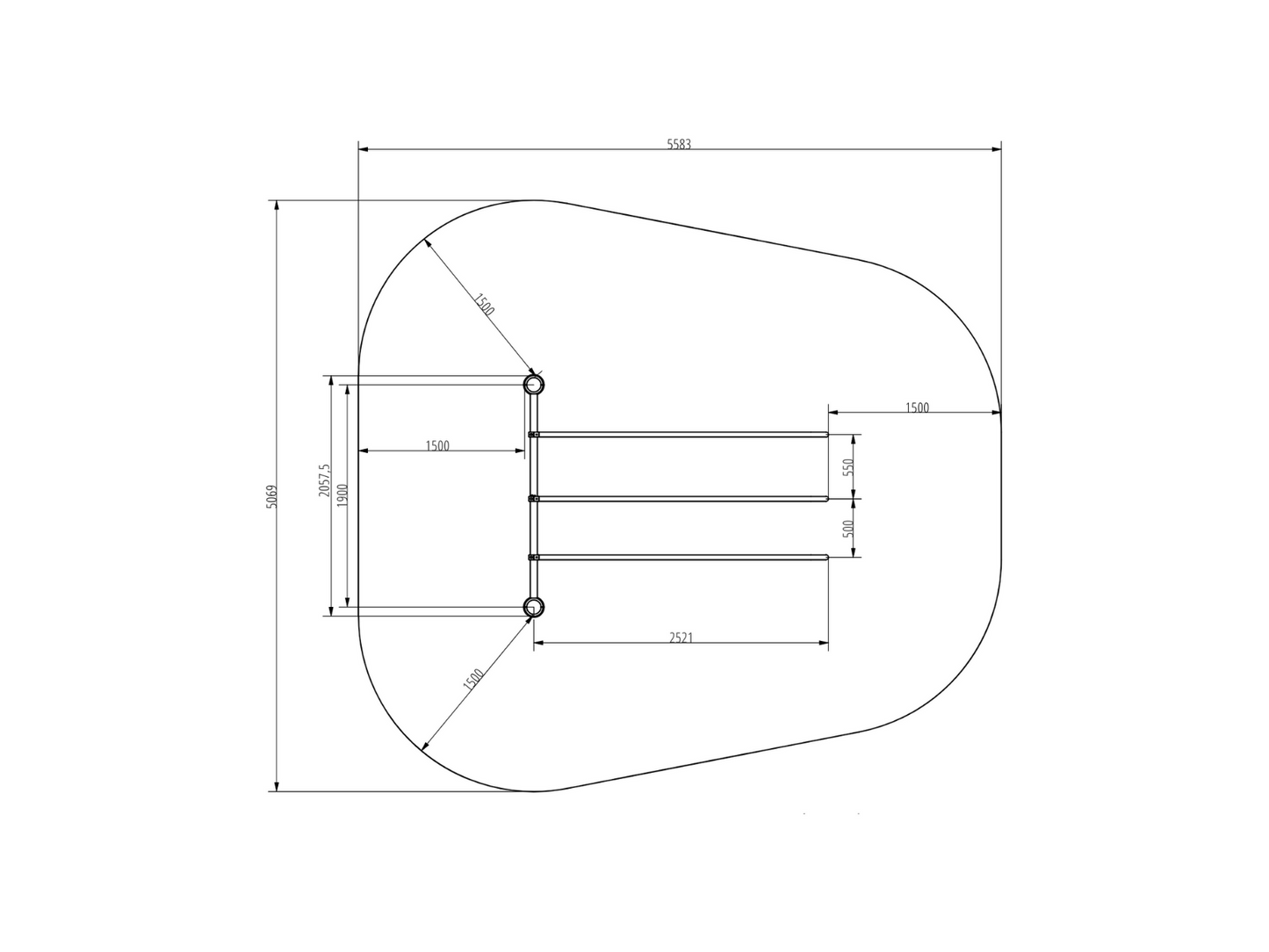THREE ELEMENT PARALLEL BAR