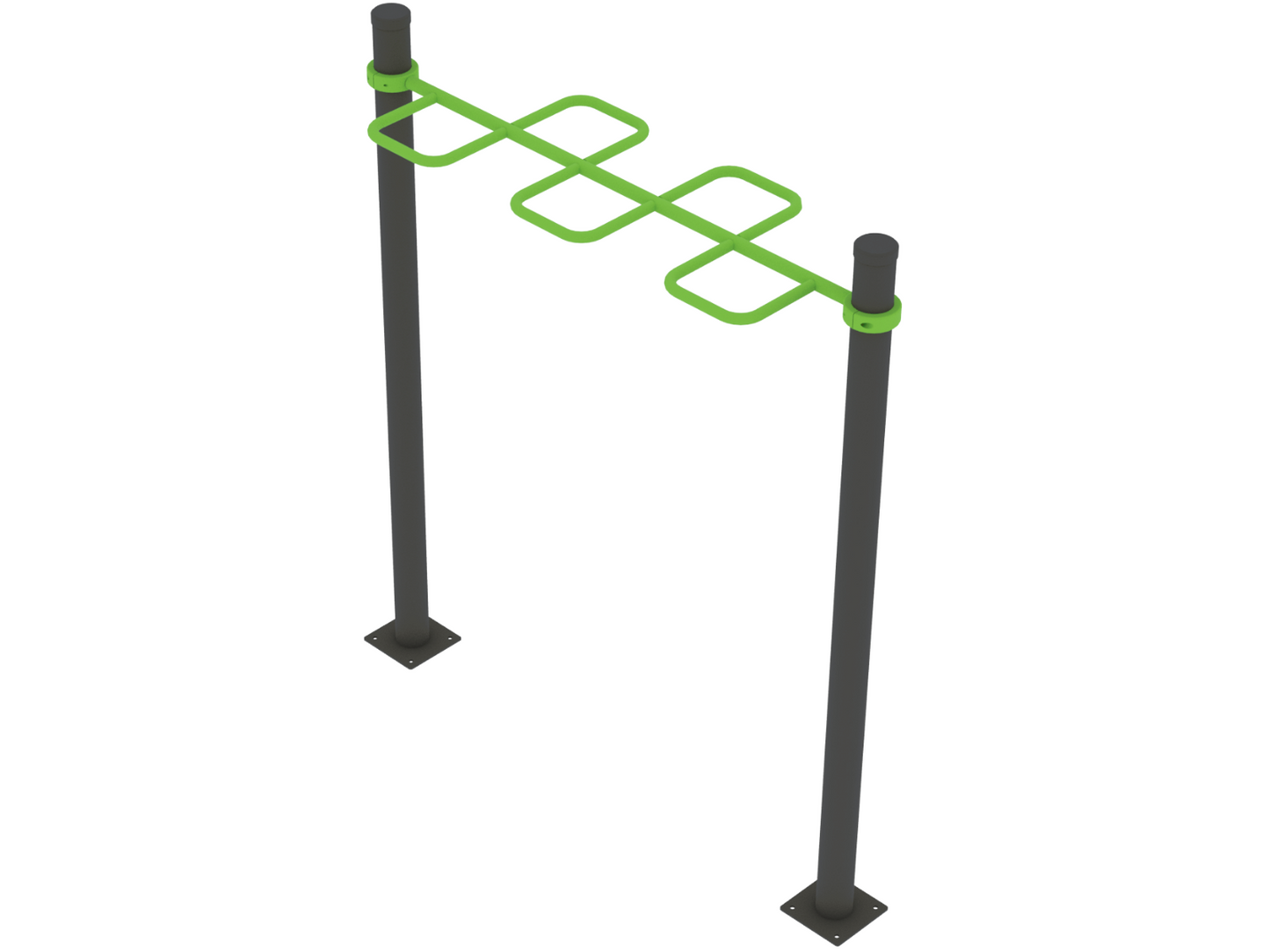 HORIZONTAL WAVE PULL UP BAR 1900