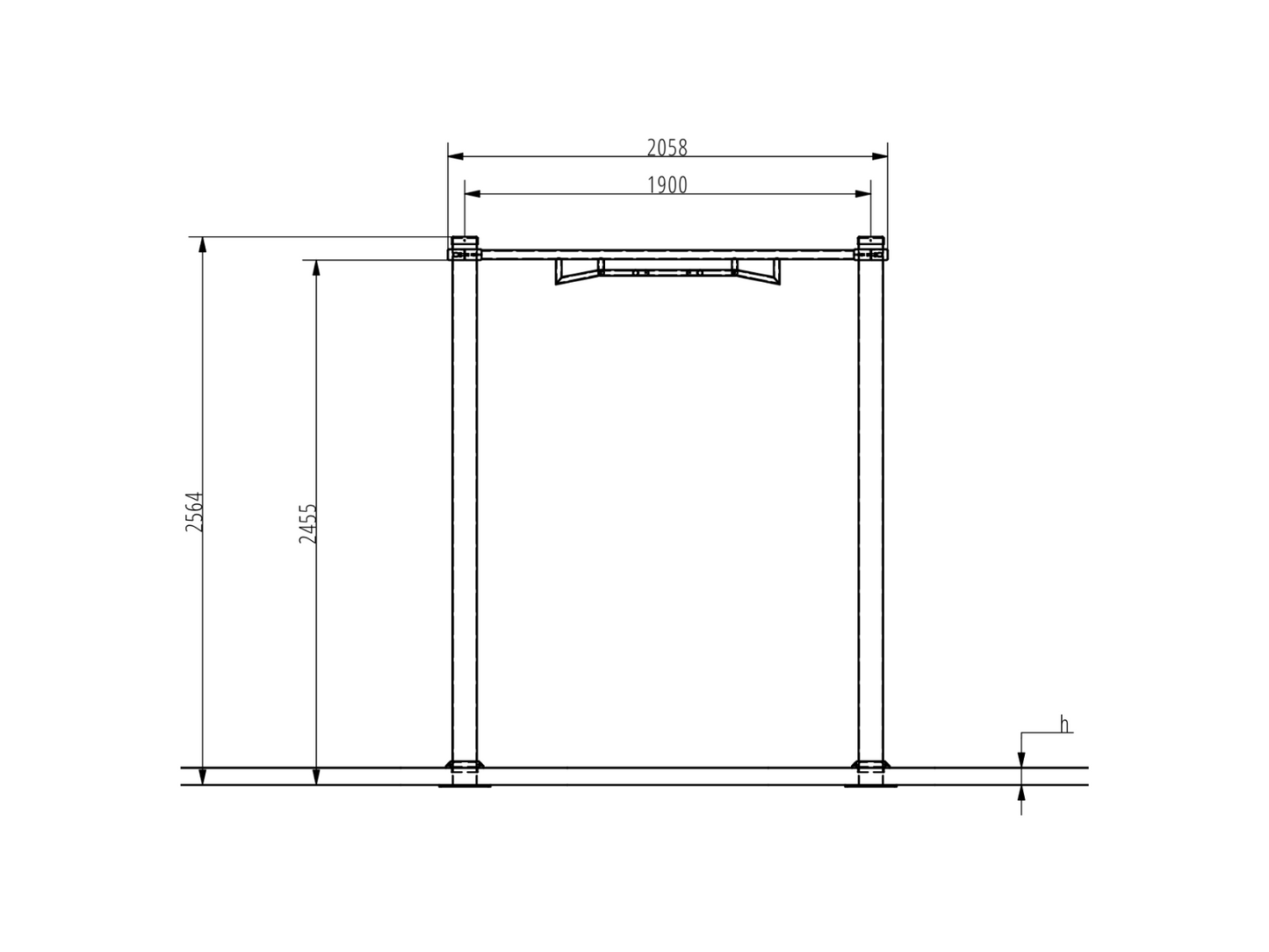 MULTIFUNCTIONAL PULL UP BAR 1900