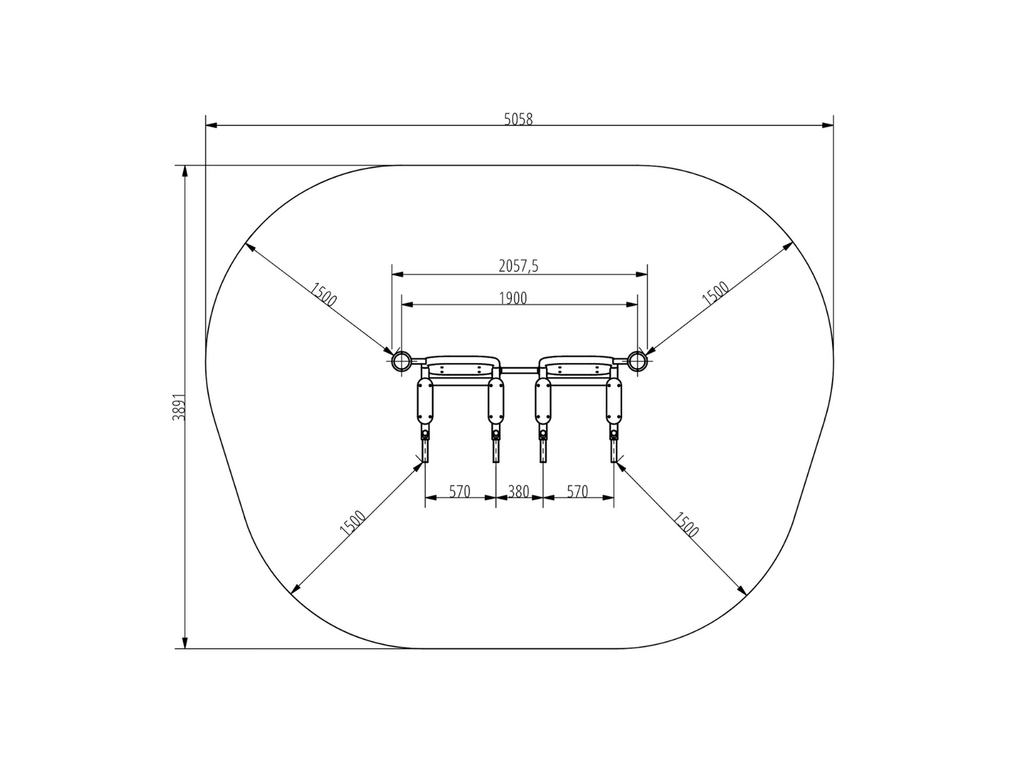 DOUBLE MULTIFUNCTIONAL TRAINER