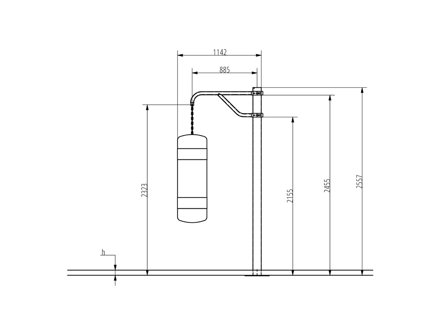 BOXING BAG HOLDER