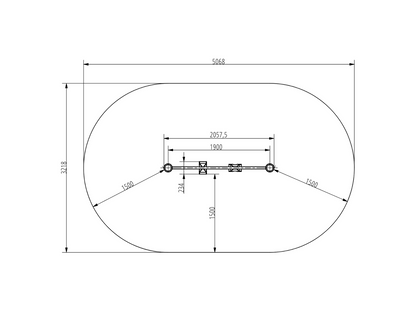 NARROW PULL UP BAR 1900