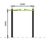 COMBINED PULL UP BAR 1900
